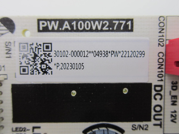 TCL 50S450G 50S45G Power Board 30102-000012 (PW.A100W2.771)