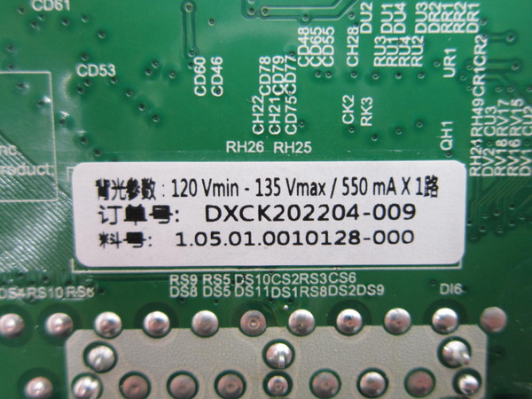 Sceptre P2TV58GA W50 Main Board DXCK202204-009 (TP.MS3458.PC757)