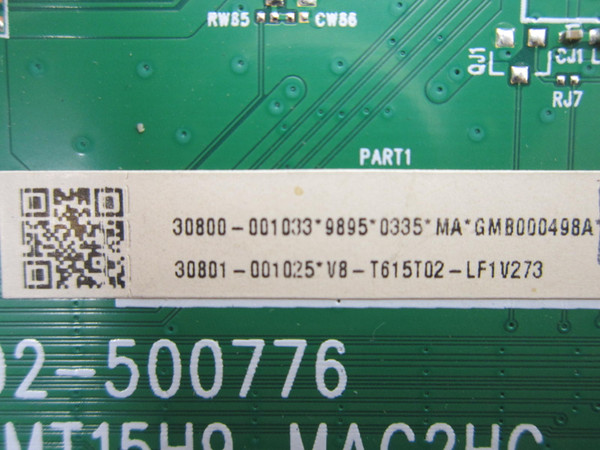 TCL 85Q750G Main Board 30800-001033 (40-MT15H9-MAC2HG)