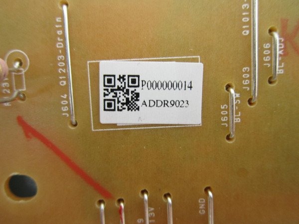 Magnavox 55MV376R/F7 A ME6 Power Board ADDR9MPW-001 (BAD1R0F01 02 3, ADDR9)