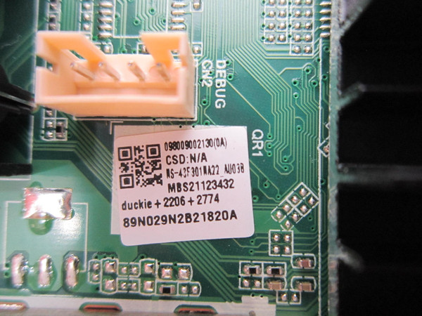 Insignia NS-43F301NA22 Main Board 3643-5682-0395 (TD.MT9020.63)