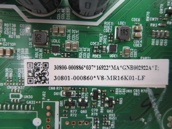 TCL 43S310R Main Board 30800-000886 (40-MR16K4-MPA2HG)