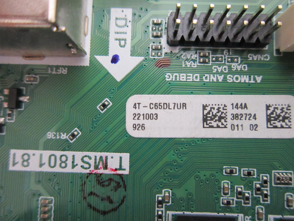 Sharp 4T-C65DL7UR Main Board 221003 (T.MS1801.81)
