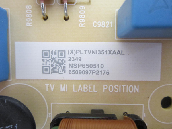 Pioneer PN65-751-24U Power Board PLTVNI351XAAL (715GA9187-P01-009-003S)