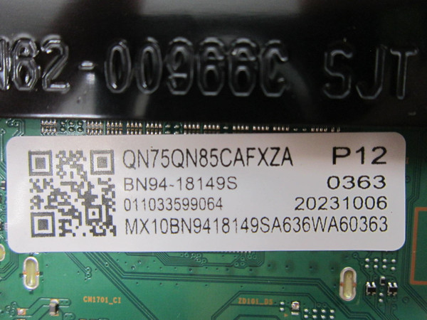 Samsung QN75QN85CAFXZA Main Board BN94-18149S (BN41-03133B)