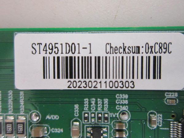 Sceptre U515CV-UMRD W50 T-Con Board ST4951D01-1 (2023021100303)
