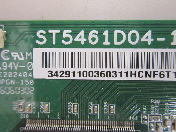 Toshiba 55L621U T-Con Board 342911003603 (ST5461D04-1-C-1)