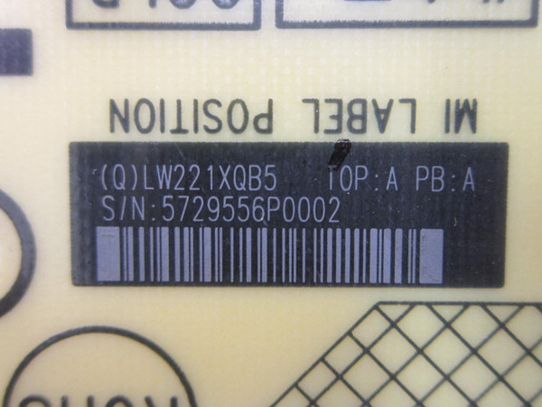 Sharp PN-HY551 Power Board LW221XQB5 (715GA790-P01-011-0H3R)