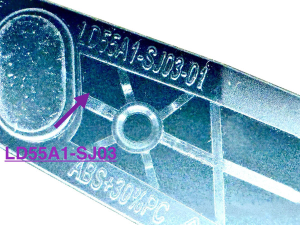 Pre-Owned Roku 50R4A5R LD55A1-SJ03(55A1103M1P713) Legs w/Screws