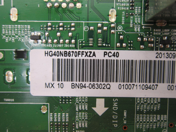 Samsung HG40NB670FFXZA Main Board BN94-06302Q (BN41-02005A)