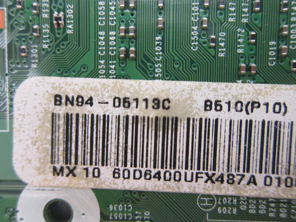 Samsung UN60D6400UFXZA Main Board BN94-05113C-V2 (BN41-01587D)