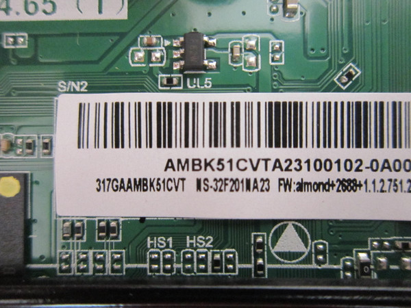 Insignia NS-32F201NA23 Main Board 317GAAMBK51CVT (TD.T950Z4.65 (T)