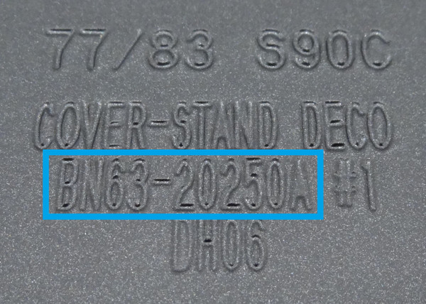 Pre-Owned Samsung QN77S90C BN63-20250A(BN63-20249A/BN63-20261A) Stand w/Screws