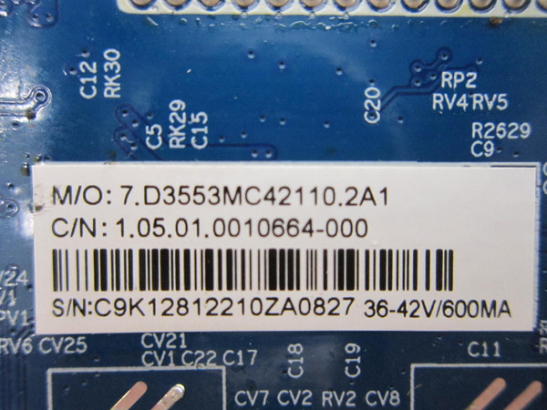 Supersonic SC-3222 Main Board C9K12812210 (CV3663M-C42)