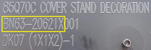 Pre-Owned Samsung QN85Q70C BN96-56594A(BN63-20621X) TV Stand Base w/Screws