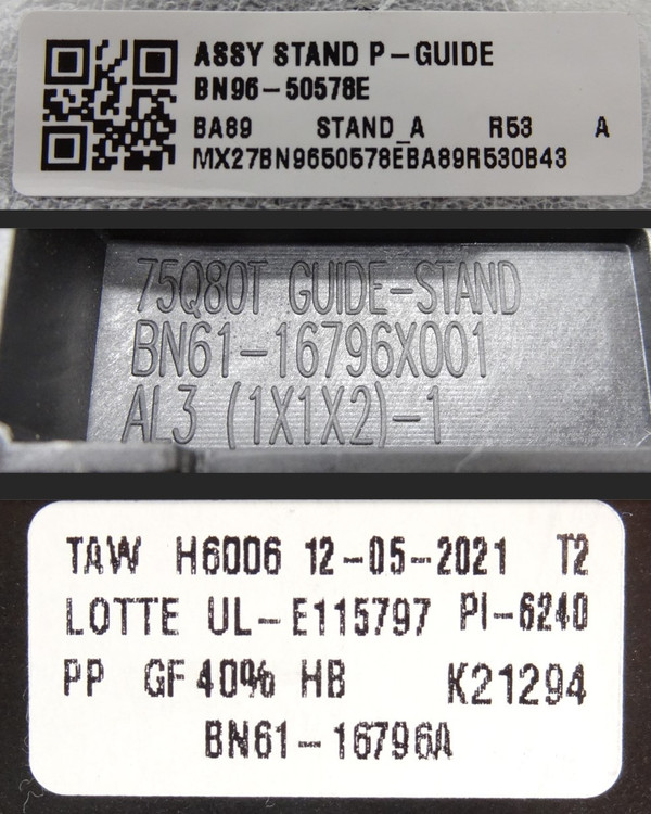 New Samsung QN75Q80T, QN75Q80A BN96-50578(BN61-16796) Stand Neck