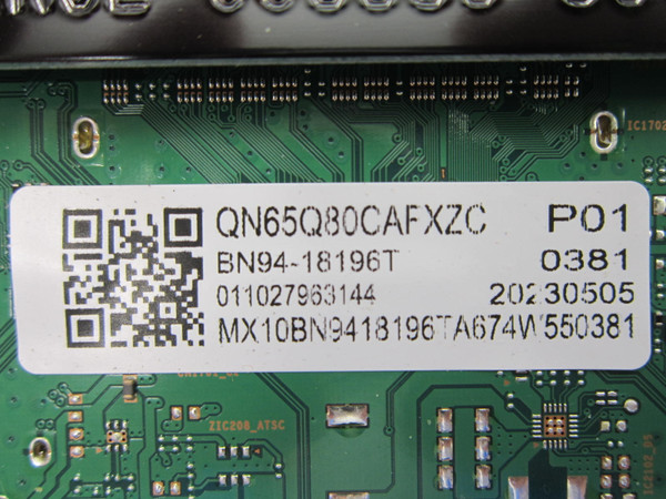 Samsung QN65Q80CAFXZA Main Board BN94-18196T (BN41-03133B)