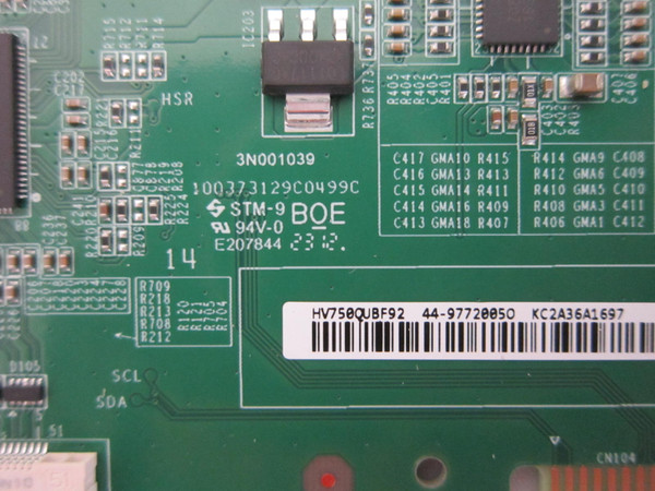 Vizio M75Q6-L4 75PUL7552/F7 T-Con Board HV750QUBF92 (47-6021663)