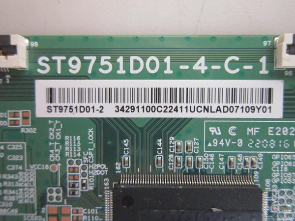 TCL 98R754 T-Con Board 30105-000125 (ST9751D01-4-C-1 34291100C224)