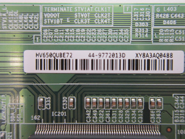 Vizio VQP65C-84 T-Con Board HV650QUBE72 (44-9772013, 47-6021667)