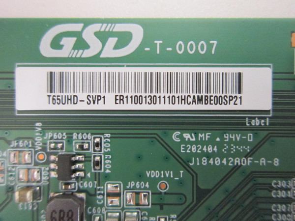 ROKU 65R6AX 65R4AX T-Con Board T65UHD-SVP1 (GSD-T-0007)