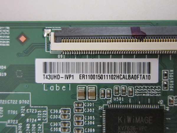 Onn 100012584 T-Con Board T43UHD-IVP1 (GSD-T-0009)