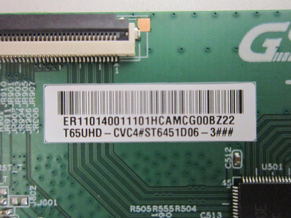 ROKU 65R6A5X T-Con Board T65UHD-CVC4 (GSD T-001K)