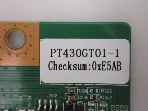 Westinghouse WR43UT4210 T-Con Board PT430GT01-1-V2 (0xE5AB)