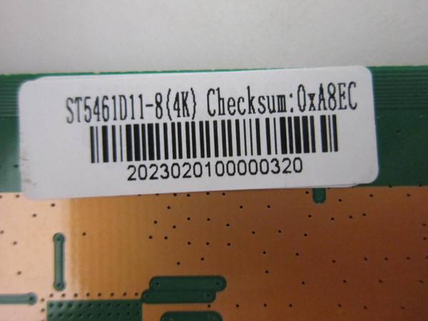 Westinghouse WR55UT4212 T-Con Board 2023020100 (TU961KNGPF1-A ST5461D11-8)