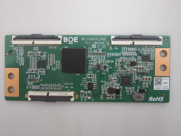 Vizio D43F-J04 T-Con Board KSD06211115 (BOE_CC430LV2D_43001)