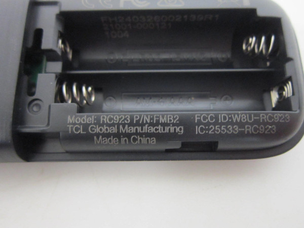 USED TCL 43S446 50Q550G 65S470G 85Q681G Remote 21001-000121 (RC923 FMB2)