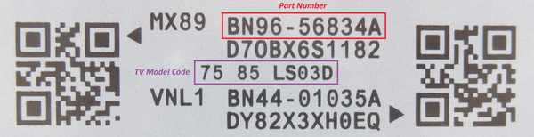 Pre-Owned Samsung QN75LS03D, QN85LS03D BN96-56834A(SOC1003D) One Connect