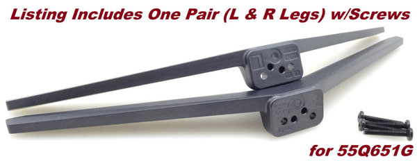 New TCL 55Q651G A02900-0 / A02901-0(HB75) Legs w/Screws