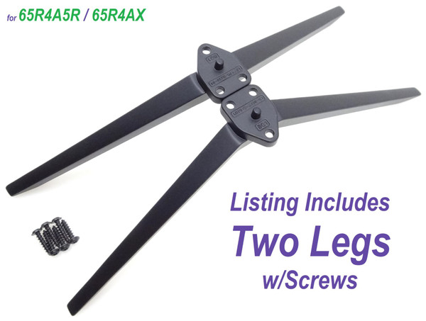 New Roku 65R4A5R, 65R4AX LD707D-WJ30-01 Legs w/Screws