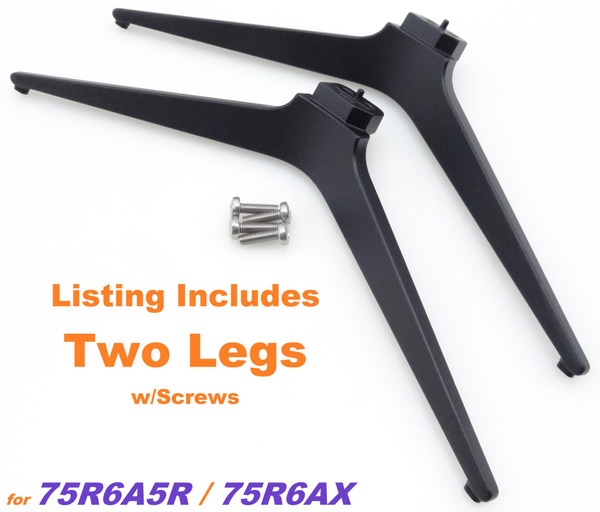 Pre-Owned Roku 75R6A5R, 75R6AX LD757R-WJ30-01 Legs w/Screws