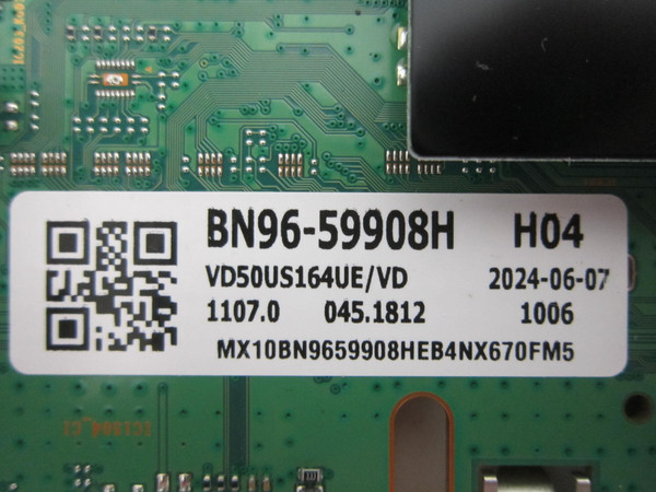 Samsung UN50DU7200FXZA Main Board / Power Board Combo BN96-59908H-CMB