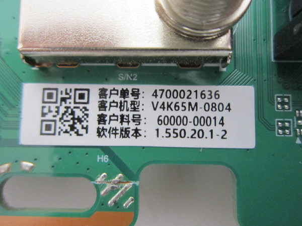 Vizio V4K65M-0804	 Main Board 60000-00014 (TPD.MT5691.U757 (T))