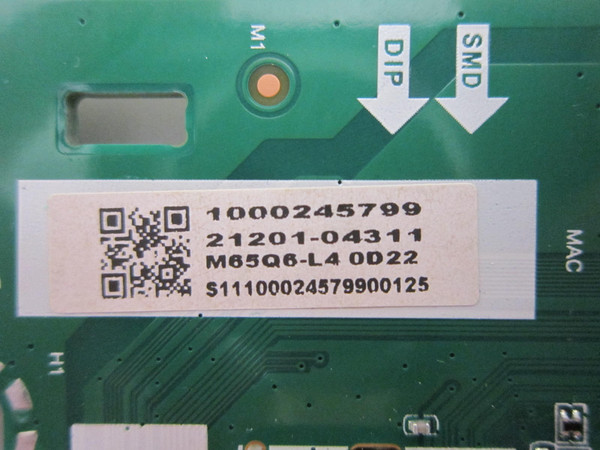 Vizio M65Q6-L4 Main Board 21201-04311 (TD.MT5691.U757 (T))