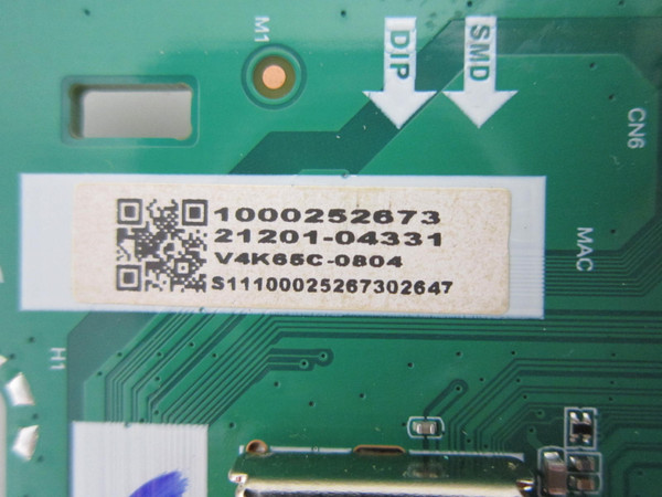 Vizio V4K65C-0804 Main Board 21201-04331 (TD.MT5691.U757)