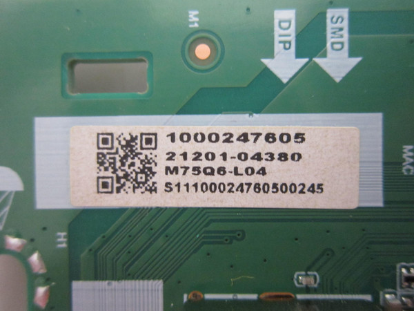 Vizio M75Q6-L4 Main Board 21201-04380 (TD.MT5691.U757 (T))