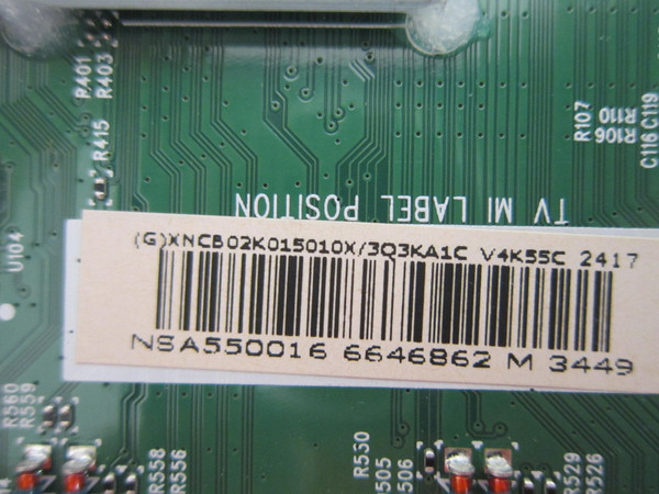 Vizio V4K55C-0801 Main Board 756TXNCB02K015 (715GD160-M0C-B00-004D)