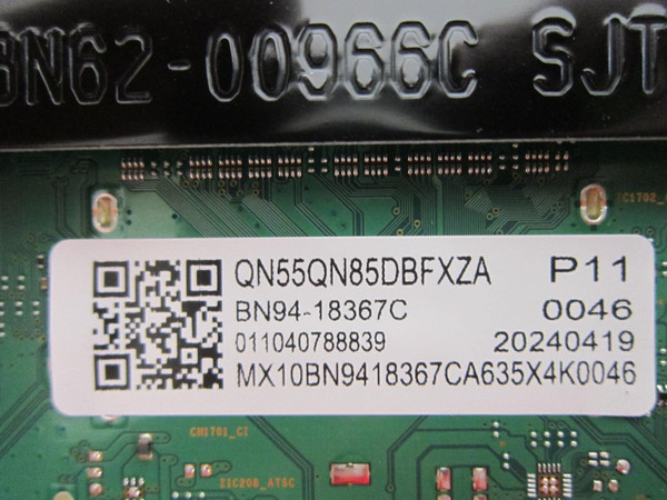 Samsung QN55QN85DBFXZA QN55QNX1DAFXZA Main Board BN94-18367C (BN41-03215A)