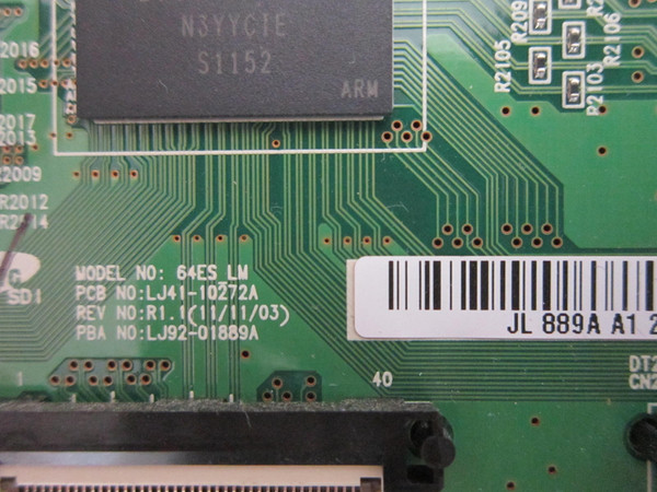Samsung PN64E550D1FXZA PN64E8000GFXZA Main Logic CTRL Board BN96-22025A