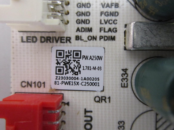Amazon QL65F601A Power Board 81-PWE15X-C250001 (PW.A250W1.781)