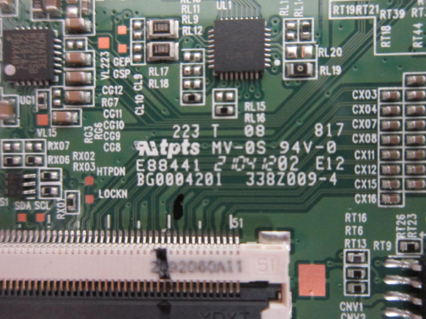 Onn 100012587 T-Con Board BG0004201 (338Z009-4)