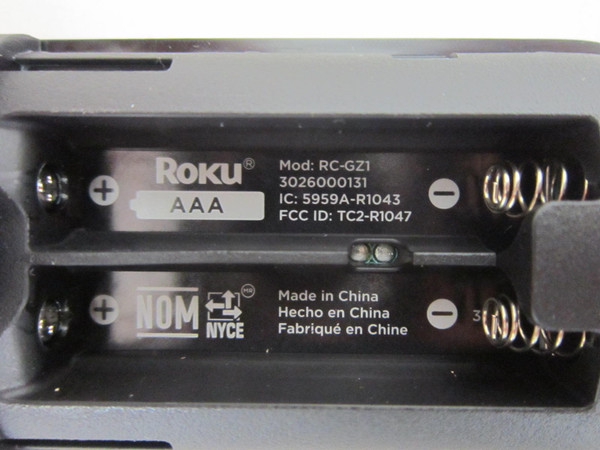 ROKU  Remote 3026000131-USED (RC-GZ1)