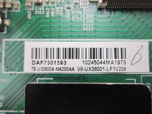 Insignia NS-48DR510NA17 Main Board T8-UX38009-MA200AA (40-UX38NA-MAG2HG)