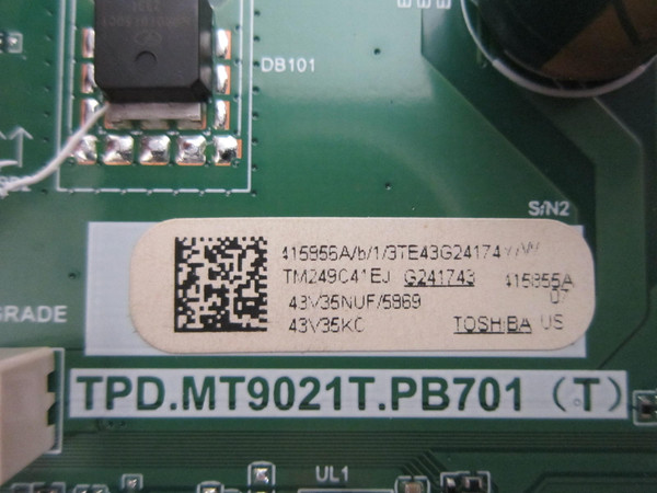 Toshiba 43V35KC Main Board 415856 (TP.MT9021T.PB701(T))