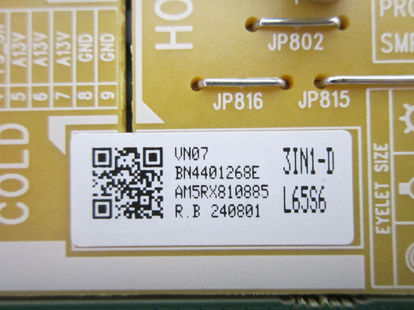 Samsung UN65DU7200BXZA UN65DU7200FXZA Main / Power Board Combo BN96-58725V-CMB