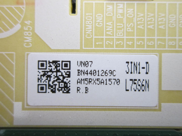 Samsung UN70DU7200BXZA UN70DU7200DXZA Main / Power Board Combo BN96-58679R-CMB